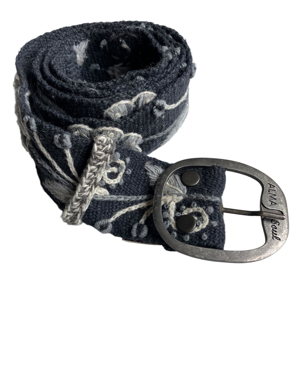 ALMA SOUL PERU BELT Embroidered Wool Small